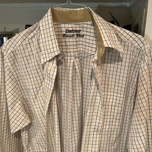 Barbour tattersall shirt sz large